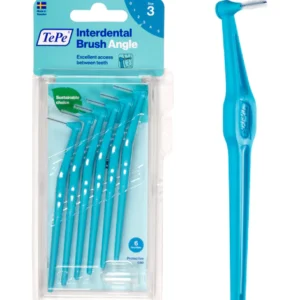 TEPE ANGLE™ INTERDENTAL BRUSHES BLUE - 0.6 MM PACK 6 PCS