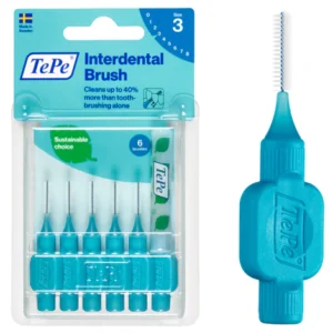 TEPE® INTERDENTAL BRUSHES ORIGINAL BLUE - 0.6 MM  PACK 6 PCS