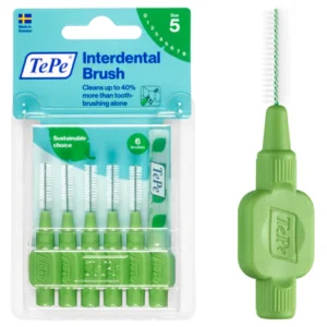 TEPE® INTERDENTAL BRUSHES ORIGINAL GREEN - 0.8 MM PACK 6 PCS