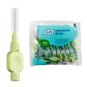 TEPE® INTERDENTAL BRUSHES EXTRA SOFT GREEN - 0.8 MM PACK 25 PCS
