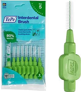 TEPE® INTERDENTAL BRUSHES ORIGINAL GREEN - 0.8 MM PACK 8 PCS