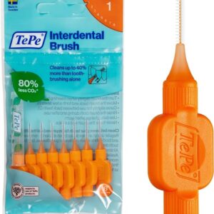 TEPE® INTERDENTAL BRUSHES ORIGINAL ORANGE - 0.45 MM PACK 8 PCS