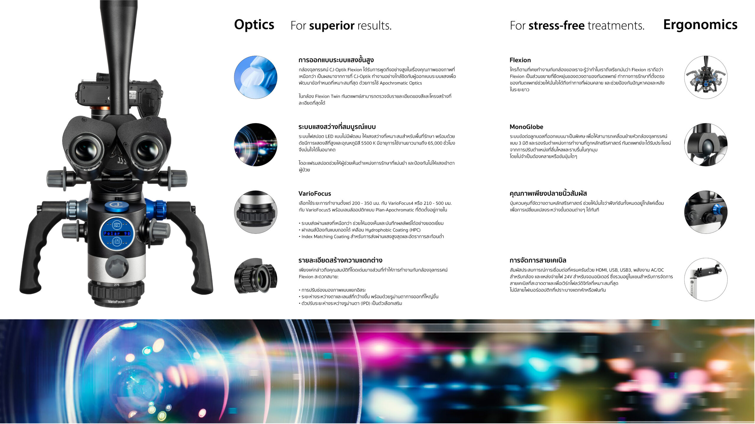 กล้องจุลทรรศน์ CJ-Optik รุ่น Flexion Twin